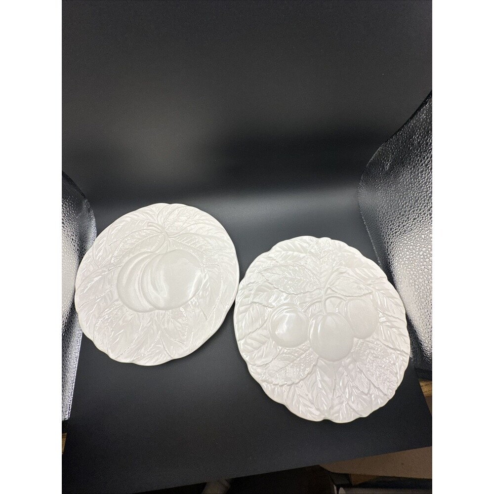 Crate & Barrel Fruit Plates ~ Set of 2 Made In Japan